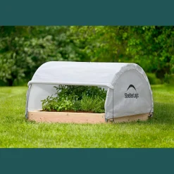ShelterLogic Raised Beds|Patio Greenhouses-Grow IT™ Backyard Round Raised Bed Greenhouse, 4 ft. x 4 ft. x 2 ft.