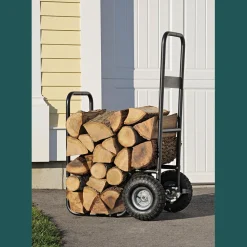 ShelterLogic Firewood Storage-Haul-It Wood Mover Rolling Firewood Cart