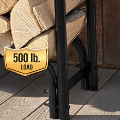 ShelterLogic Firewood Storage-Heavy Duty Firewood Rack, 4 ft.