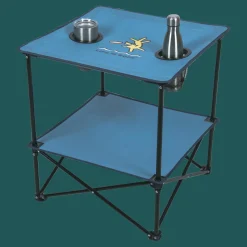 Life is Good® Beach Tables-Blue 22" Square Compact Folding Beach Table