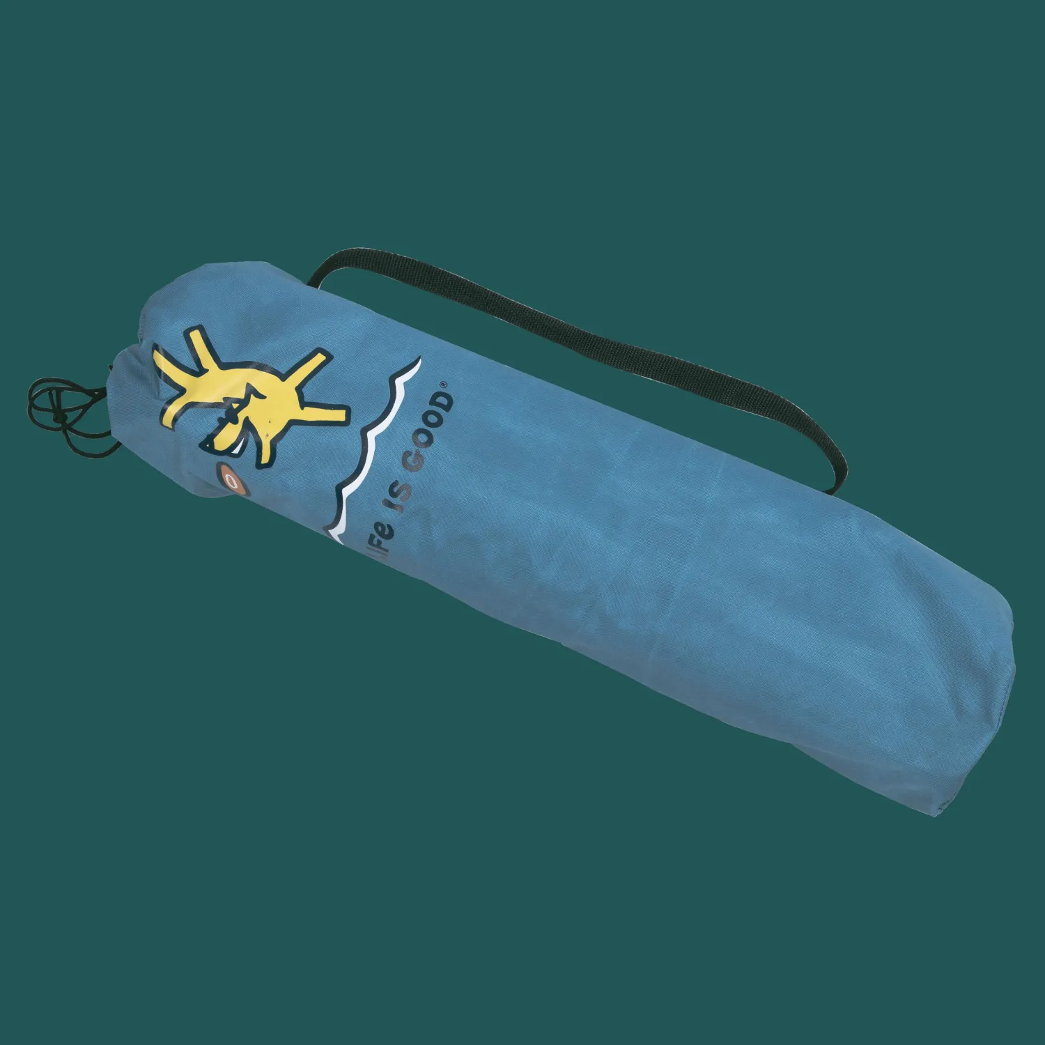 Life is Good® Beach Tables-Blue 22" Square Compact Folding Beach Table