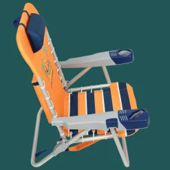 Life is Good® Backpack Beach Chairs-Canyon Orange Lace-up Backpack Beach Chair