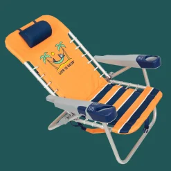 Life is Good® Backpack Beach Chairs-Canyon Orange Lace-up Backpack Beach Chair