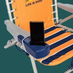 Life is Good® Backpack Beach Chairs-Canyon Orange Lace-up Backpack Beach Chair