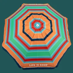 Life is Good® Beach Umbrellas-7-ft. Umbrella with Integrated Sand Anchor