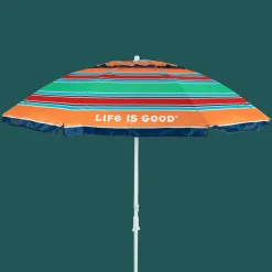 Life is Good® Beach Umbrellas-7-ft. Umbrella with Integrated Sand Anchor