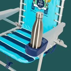 Life is Good® Backpack Beach Chairs-Island Blue Lace-up Backpack Beach Chair