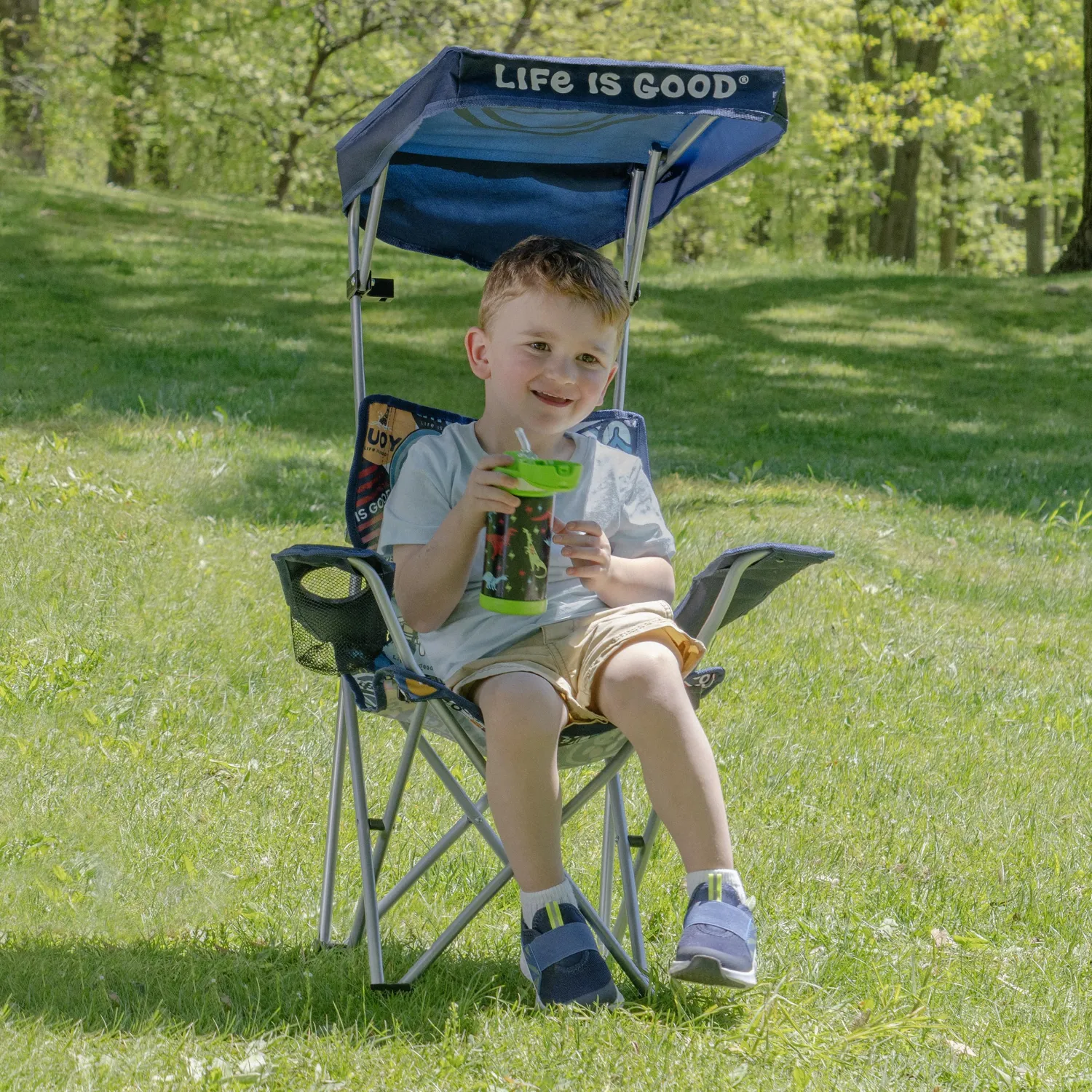 Life is Good® Canopy Chairs-Kids Canopy Quad Chair