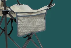 QuikShade Canopy Beach Chairs-Max Shade Folding Chair, Khaki/Gray