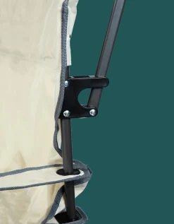 QuikShade Canopy Beach Chairs-Max Shade Folding Chair, Khaki/Gray