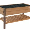 Miracle-Gro Raised Beds-Wood 2 x 4 x 2.3 ft Raised Garden Planter with Shelf