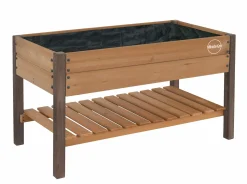 Miracle-Gro Raised Beds-Wood 2 x 4 x 2.3 ft Raised Garden Planter with Shelf