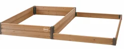 Miracle-Gro Raised Beds-Wood 4 x 8 x 1 ft. 2-tier Raised Garden Bed