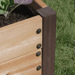 Miracle-Gro Raised Beds-Wood 4 x 4 x 2.3 ft. Raised Garden Planter