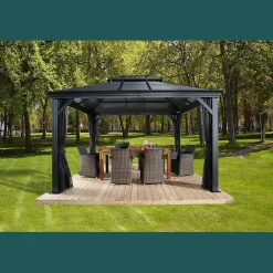 Sojag Hard-Top Gazebos-Mykonos II Double Roof Hardtop Gazebo