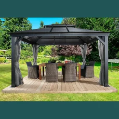 Sojag Hard-Top Gazebos-Mykonos II Double Roof Hardtop Gazebo