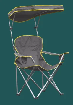 QuikShade Canopy Chairs|Canopy Beach Chairs-Quik Shade Heavy Duty MaxShade™ Chair, Gray