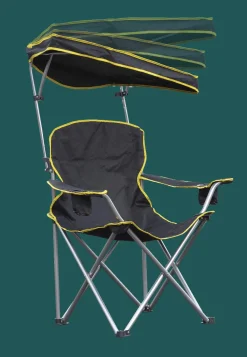 QuikShade Canopy Chairs|Canopy Beach Chairs-Quik Shade Heavy Duty MaxShade™ Chair, Black