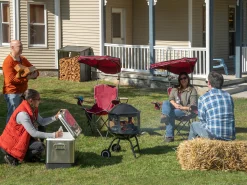 QuikShade Canopy Chairs|Canopy Beach Chairs-Quik Shade Max Shade Folding Chair - Red/Gray