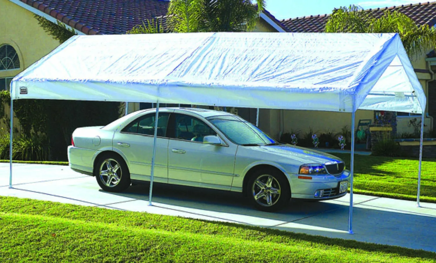 QuikShade Pop-Up Canopies-Quik Shade Moto Shade 10 x 20 ft. Six Leg Multipurpose Vehicle Canopy