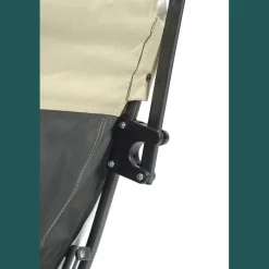 QuikShade Canopy Beach Chairs-Quik Shade Pro Comfort High Back Shade Folding Chair, Tan/Black