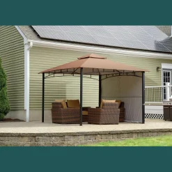 ShelterLogic Soft-Top Gazebos-Redwood Gazebo, 11 ft. x 11 ft. Bronze