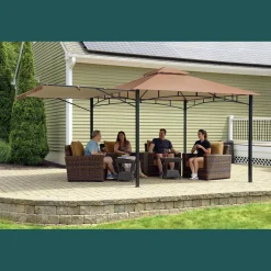 ShelterLogic Soft-Top Gazebos-Redwood Gazebo, 11 ft. x 11 ft. Bronze