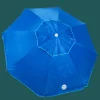 Rio Beach Beach Umbrellas-7 x 7 ft Blue Beach Umbrella with ANCHORX™ System