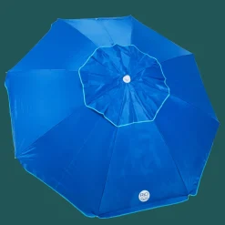 Rio Beach Beach Umbrellas-7 x 7 ft Blue Beach Umbrella with ANCHORX™ System