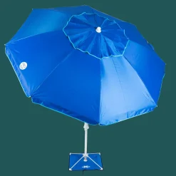 Rio Beach Beach Umbrellas-7 x 7 ft Blue Beach Umbrella with ANCHORX™ System