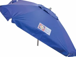 Rio Beach Beach Umbrellas-7 x 7 ft Blue Total Sum Block Umbrella With Sand Anchor
