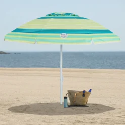 Rio Beach Beach Umbrellas-7 x 7 ft Multi Umbrella with Wind Vent, Tilt, Anchor and Half Mesh Carry Bag
