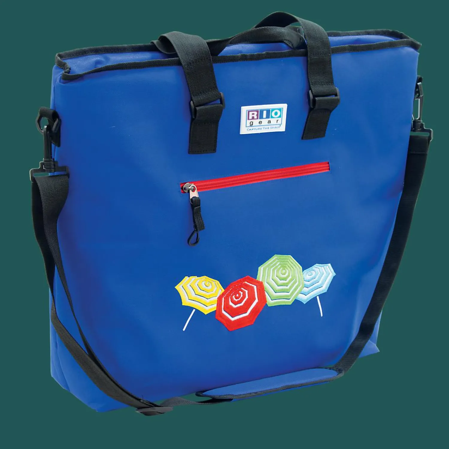 Rio Beach Beach Coolers-Blue Deluxe Insulated Tote Bag with Bottle Opener