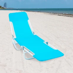 Rio Beach Beach Lounge Chairs-Folding Beach Lounger Blue