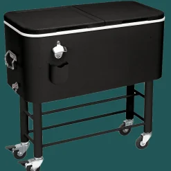 Camp & Go Camping Coolers|Beach Coolers-RIO Gear Entertainer Rolling Party Cooler, 77 qt.