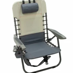 Rio Beach Backpack Chairs-RIO Lace-up Removable Backpack Chair - Slate/Putty