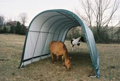 ShelterLogic Portable Sheds-Run-In Shelter Round, 12 ft. x 20 ft. x 10 ft.