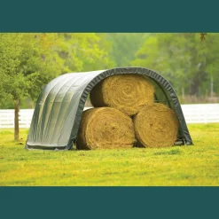 ShelterLogic Portable Sheds-Run-In Shelter Round, 12 ft. x 20 ft. x 10 ft.