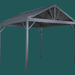 Sojag Hard-Top Gazebos-Sanibel I Hardtop Gazebo, 10 ft. x 10 ft. Light Gray