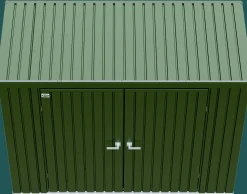 Miracle-Gro Garden Sheds|Metal Sheds-Scotts Lawn Care Storage Shed, 8x4, Green