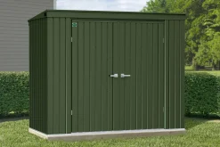 Miracle-Gro Garden Sheds|Metal Sheds-Scotts Lawn Care Storage Shed, 8x4, Green