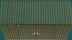 Miracle-Gro Garden Sheds|Metal Sheds-Scotts Lawn Care Storage Shed, 10x4, Green