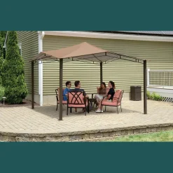 ShelterLogic Soft-Top Gazebos-Sequoia Gazebo, 12 ft. x 12 ft. Bronze