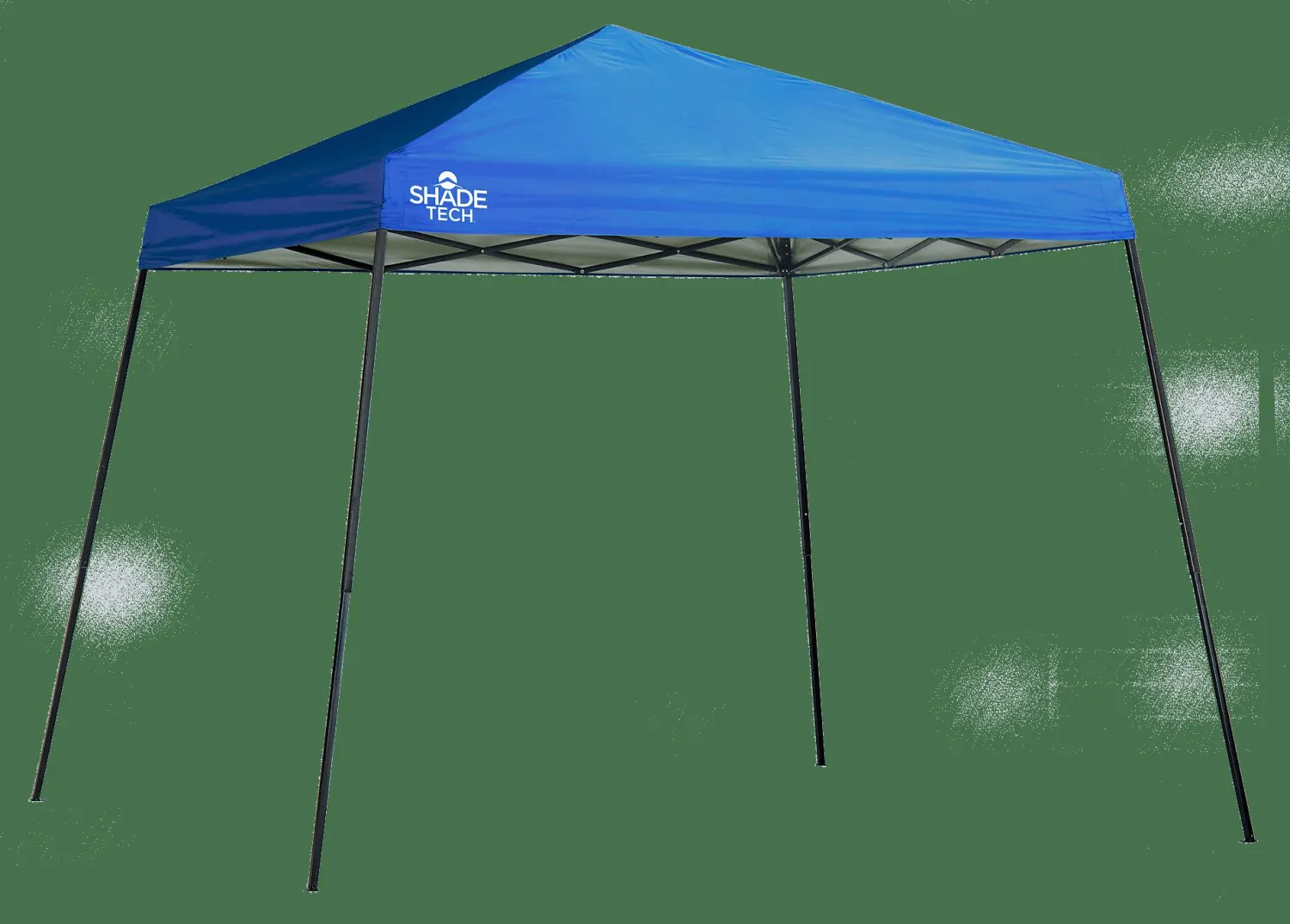 QuikShade Pop-Up Canopies-Shade Tech SlantLeg Pop-Up Canopy Tent Blue