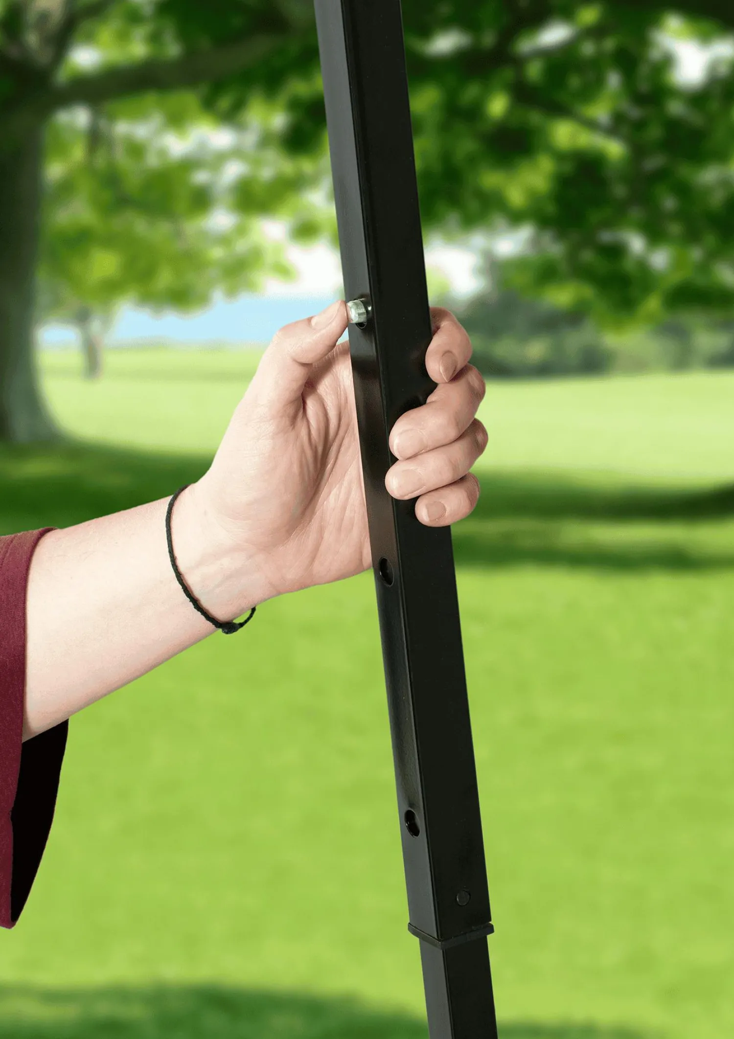 QuikShade Pop-Up Canopies-Shade Tech SlantLeg Pop-Up Canopy Tent Blue