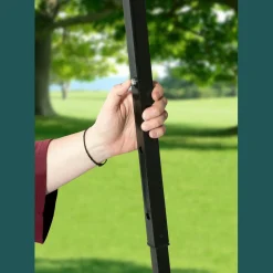 QuikShade Canopy Tents|Pop-Up Canopies-Shade Tech ST144 Straight Leg Pop-Up Canopy, 12 ft. x 12 ft. Blue