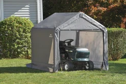 ShelterLogic Portable Sheds-Shed-in-a-Box 6 x 6 x 6 ft. or 1,8 x 1,8 x 1,8 m Peak Style Shelter, Gray