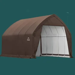 ShelterLogic Portable Sheds-13 x 20 x 12 ft Brown Alpine Barn