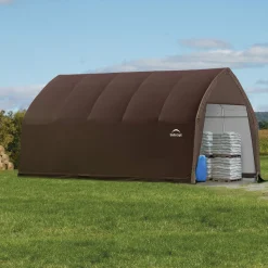 ShelterLogic Portable Sheds-13 x 20 x 12 ft Brown Alpine Barn