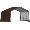 ShelterLogic Portable Sheds-12 x 12 x 8 ft Brown 3-in-1 Loafing Shed